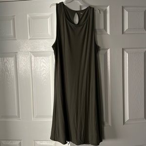 Olive green dress